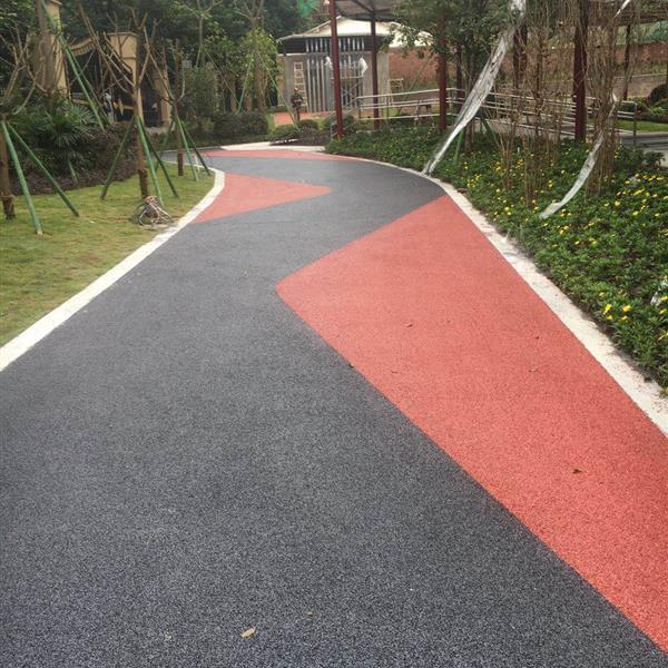 陜西彩色混凝土壓膜地坪園路鋪路方法